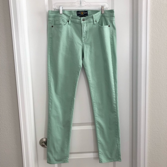 Lucky Brand Charlie Skinny Jeans Mint 